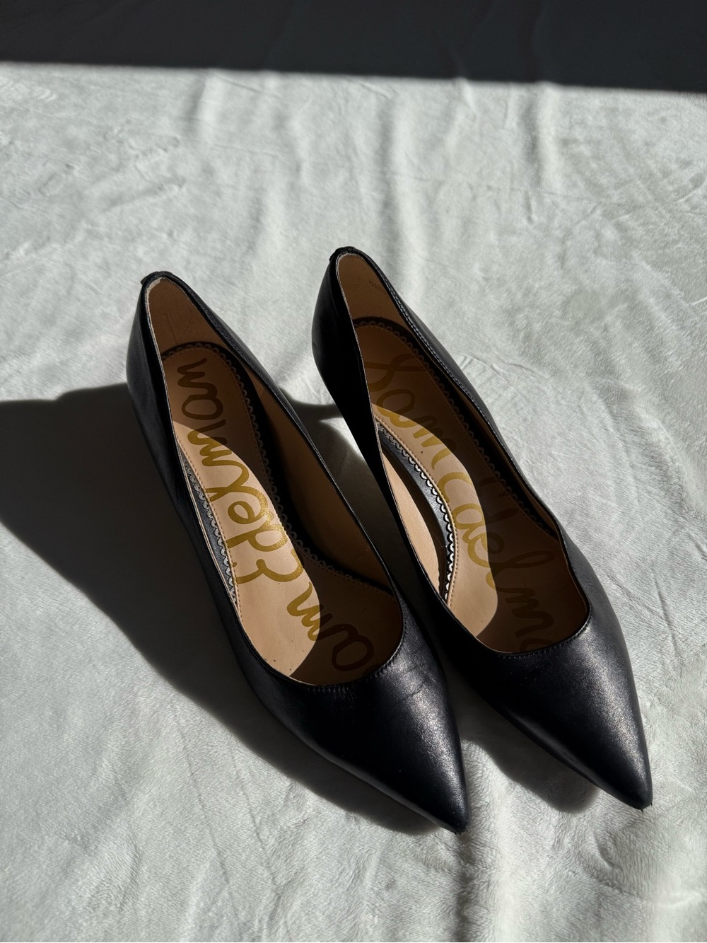 Sam Edelman Dori Women's Pump Kitten Heels Leather Classic Size 8.5
